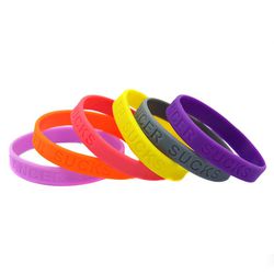 Personalized Debossed Silicone Wristbands