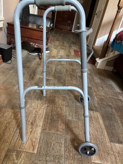 Folding Walker with Push-Button Release