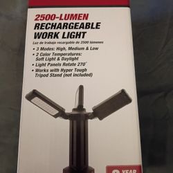 2500 Lumen Rechargeable Work Light -NEW IN BOX