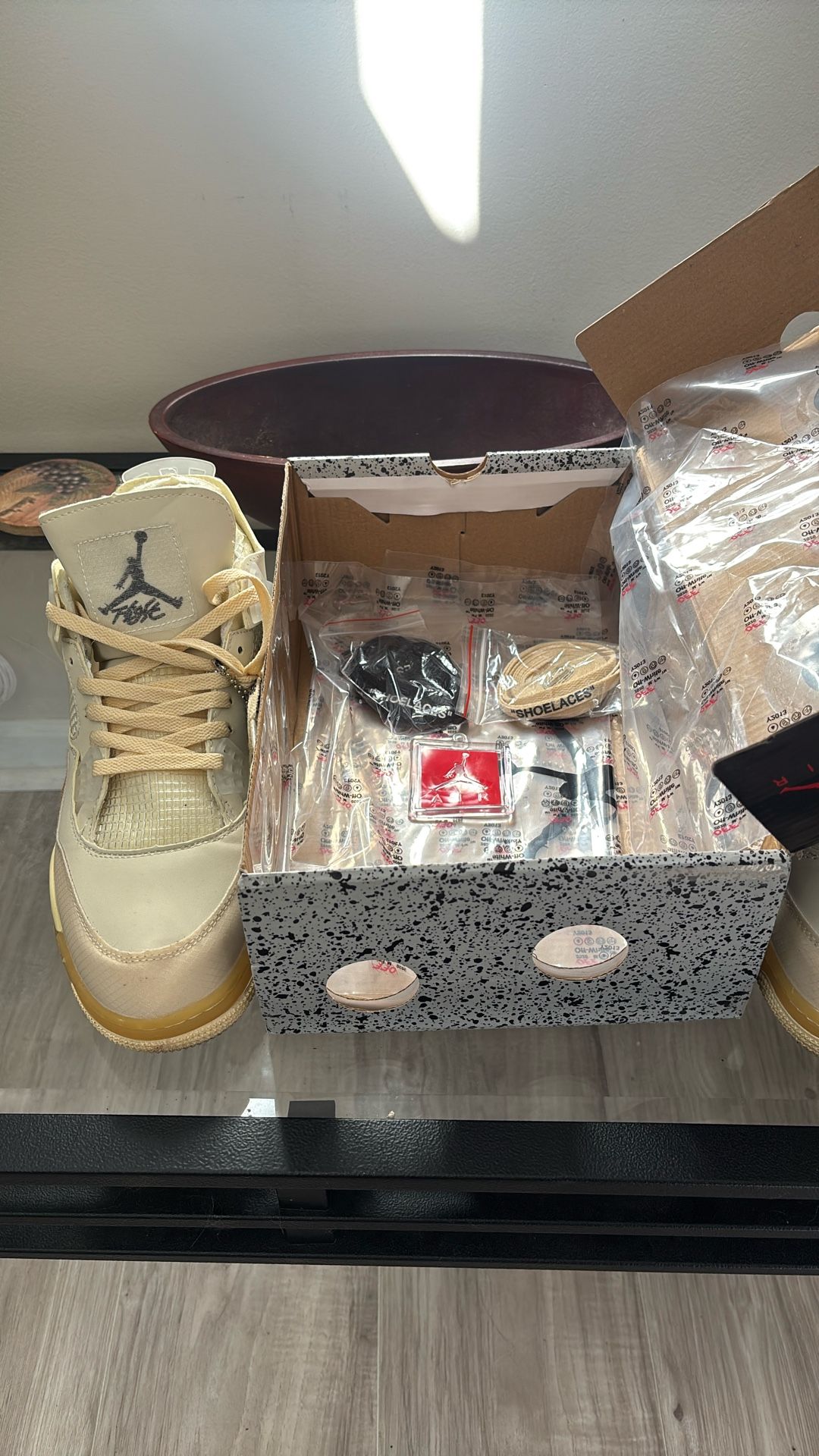 Air Jordan 4’s Retro Off-White Sail