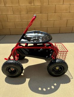 Husky Steel Garden Cart with Steering