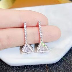 2sets Of Lab Diamond Earings