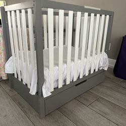 Mini Baby Crib With Drawer