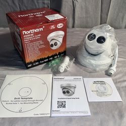 NEW Northern IP4TIR100 4MP IP POE Outdoor Security Camera, 100ft IR Turret, True WDR