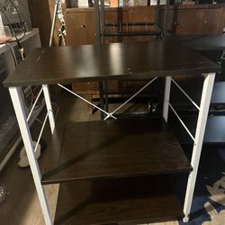 Small Microwave Stand Shelving Unit 