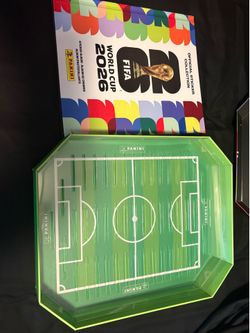 Panini Hardcover World Cup 2026 sticker book with DAMAGED organization box