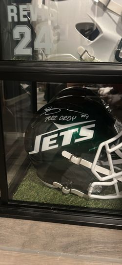Sauce Gardner signed full size helmet with fanatics cert