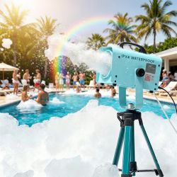 PILIN 600W Foam Machine with Foams Powder, Heavy Duty Bubble Foam Maker for Indoor Outdoor Parties, High Output Foam Cannon for Events, Weddings, and