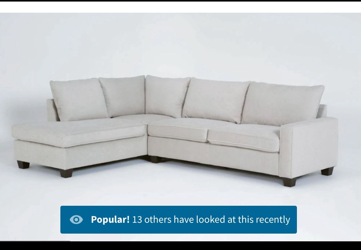 Living Spaces Reid Sectional 