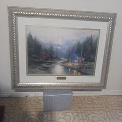 Thomas Kincade Valley Of Peace Framed Print