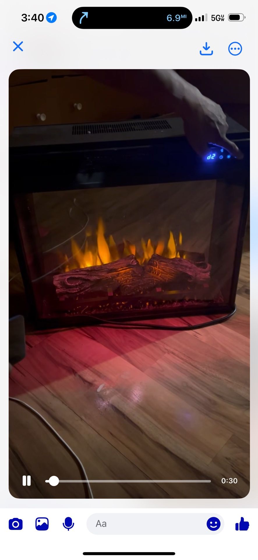 Changing Color fireplace 