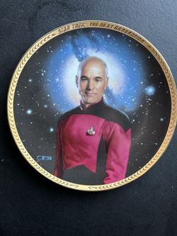 Star trek, collectible plate