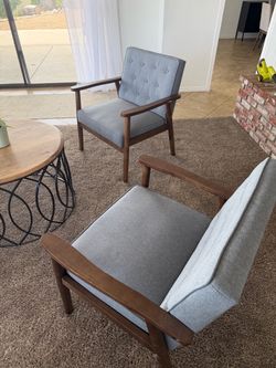 Mid-Century Accent Chairs – Set of 2