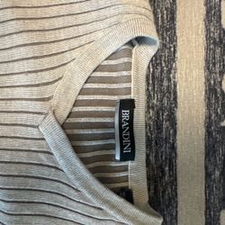 Brandini Men's Ribbed V-Neck Sweater