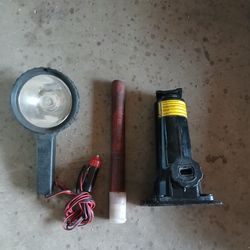 OEM Honda Car Jack, Signal Flare, and Lamp