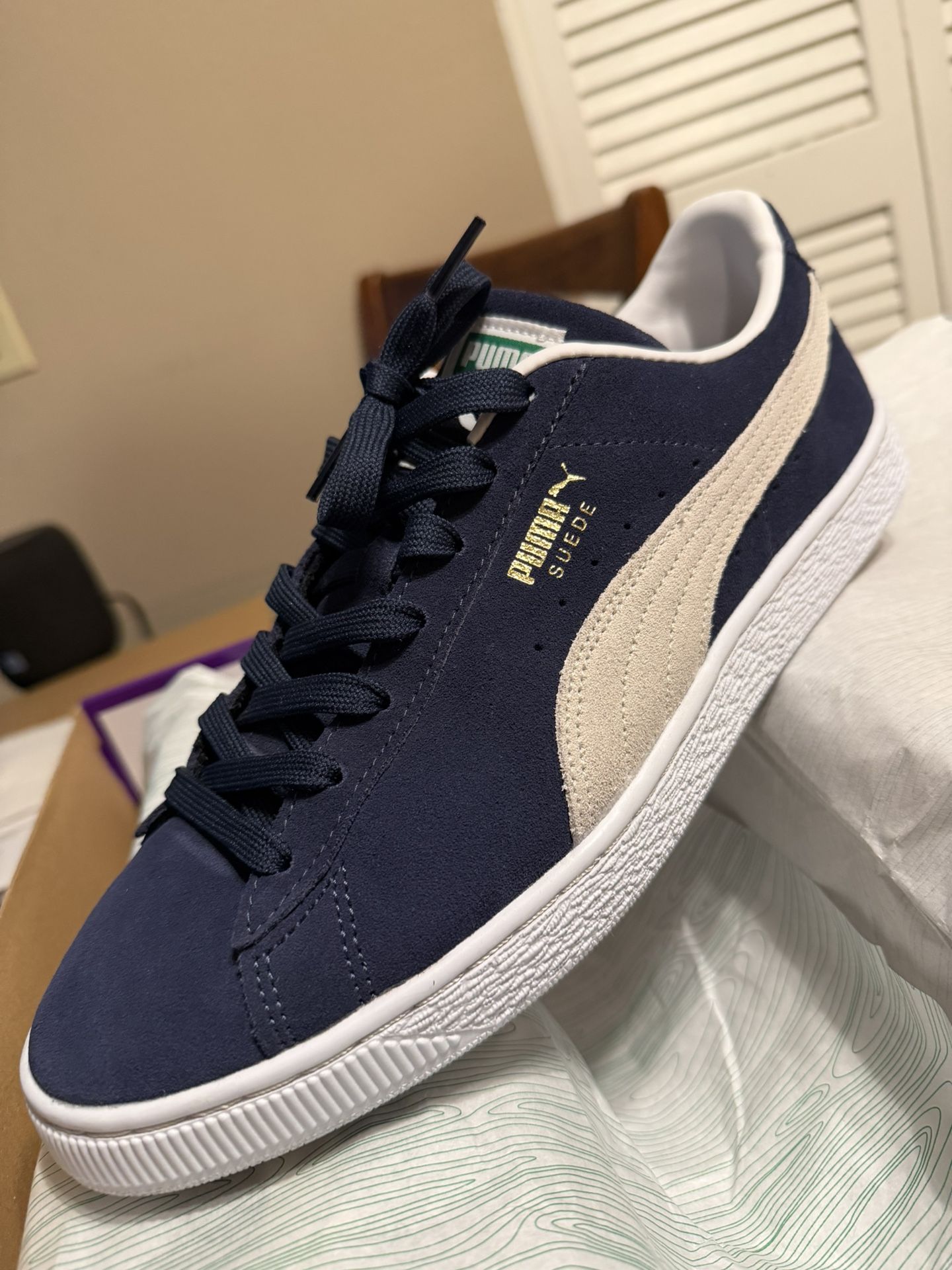 PUMA SUEDE CLASSIC NAVY BLUE SZ11