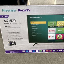 58” inch Hisense Smart Roku UHDTV 4K 