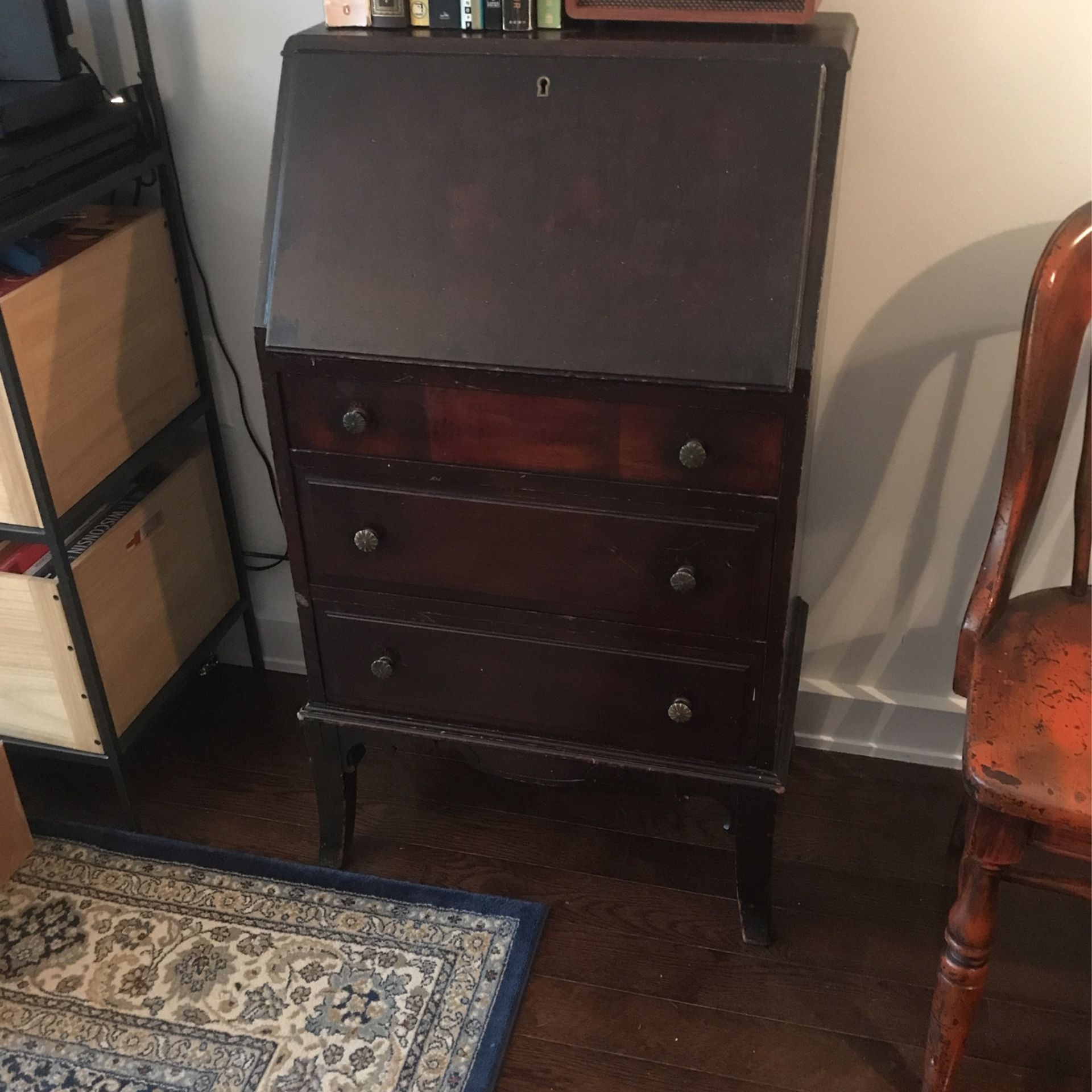 Will Take Best Offer! Solid Wood antique Writing Desk Circa Late 1800s