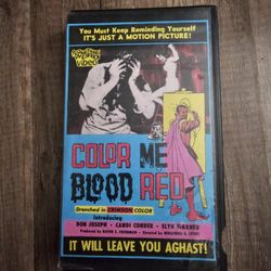 Color Me Blood Red Vhs