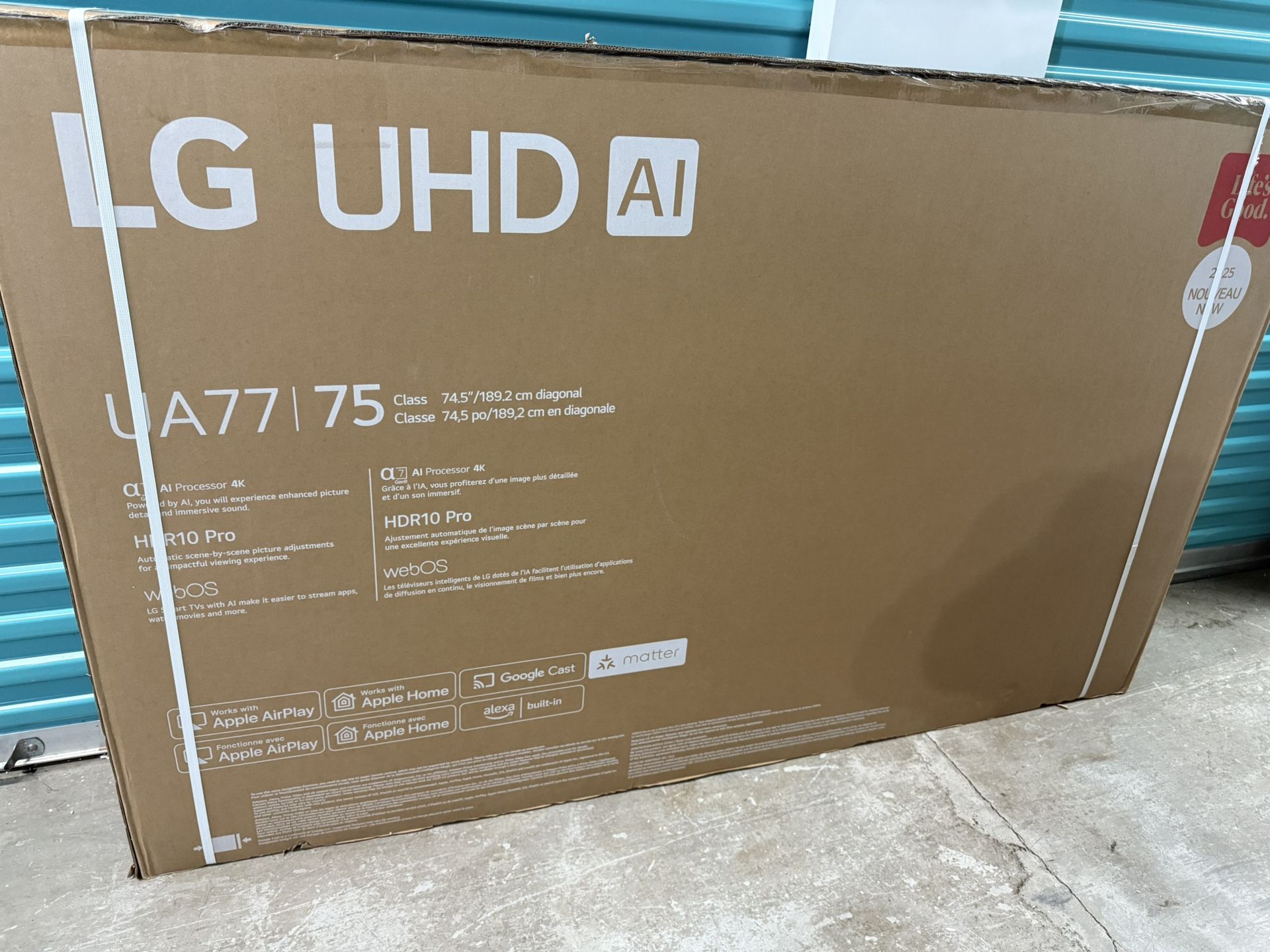 LG 75” SMART TV 4K UHD 2025 MODEL NEW IN BOX SEALED !