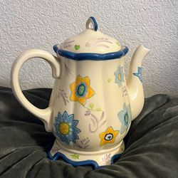Teapot with Lid Blue