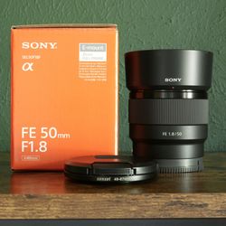 Sony FE 50mm F1.8 Lens