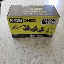 Brand New Ryobi 18v 3 Battery Pack And Charger 