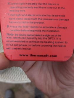 InstAlarm Peace of Mind Floor Heat System Installation Monitor and Short Circuit Checker InstAlarm Peace of Mind Floor Heat System Installation Monitor and Short Circuit Checker