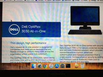 Dell all in one computer pc