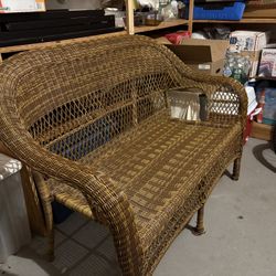 Vinyl Wicker Chair