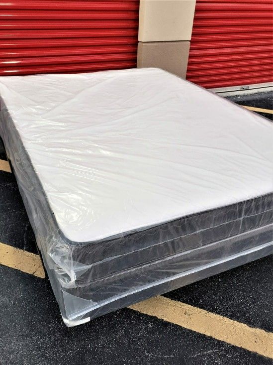 NEW QUEEN MATTRESS AND BOX SPRING 😉 100% QUALITY & CONFORM 👌