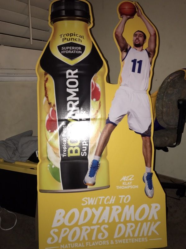 KLAY THOMPSON WARRIORS CARDBOARD CUT OUT 3 1/2 FEET TALL
