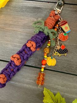 Handmade Fall Keychain