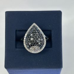14K Cluster Diamond Ring 