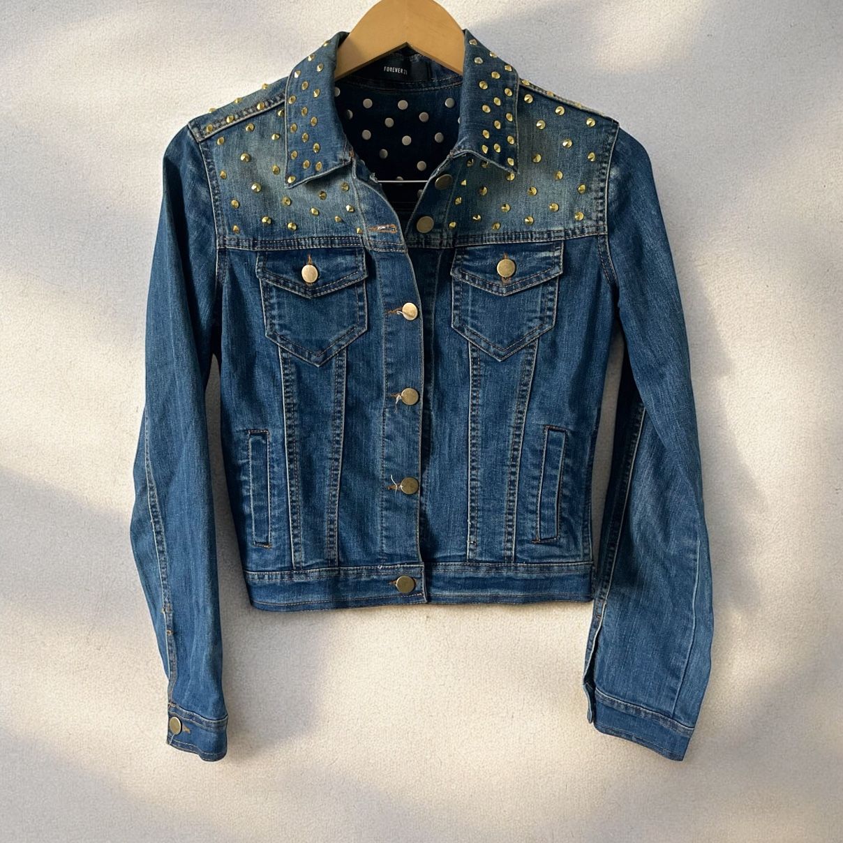 small stud jean jacket
