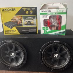 Kicker Box 2 10. Amp And Amplifier Kit. 