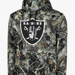 	 FOCO NFL Men's Official Sideline Hunter Camo Primary Logo Performance Pullover Hoodie Sweatshirt