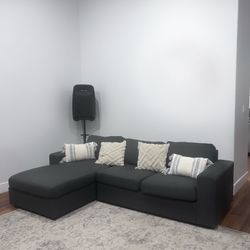 Sofa Linen Couch, Pillow Not Included 