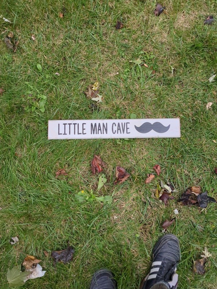 Wood Sign - Little Man Cave