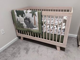 Babyletto Hudson 3-in-1 Convertible Baby Crib ,Washed Natural