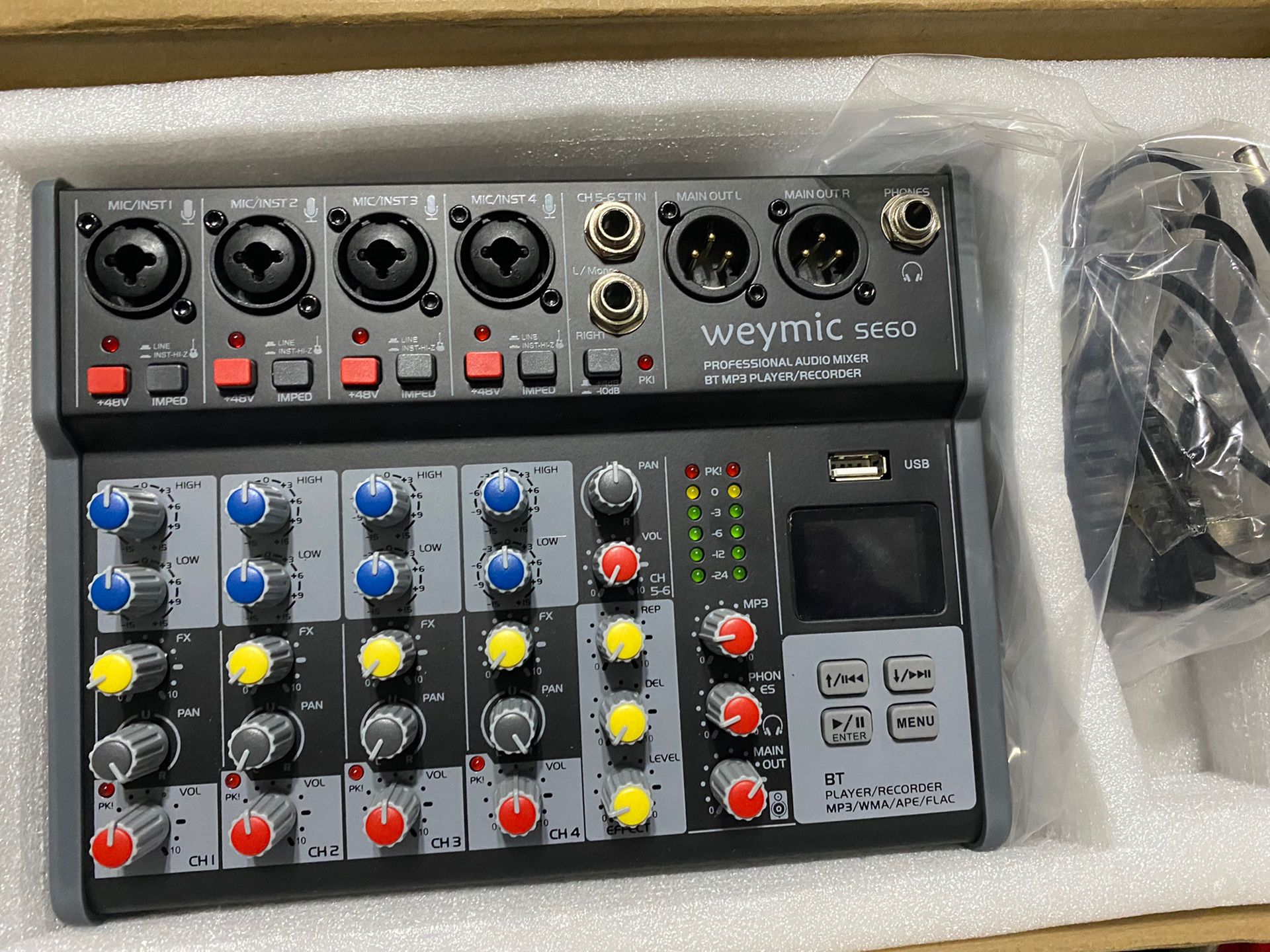 Joya,　for　48V　for　Recording　TX　Jack,　Professional　Computer　Karaoke　DJ　Mixer　in　XLR　w/USB　Input,　La　Recording　Power(6-Channel)　Stage　SE-60　Weymic　Microphone　Sale　Drive　for　OfferUp