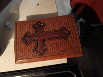 Beautiful hand stitch Bible cover