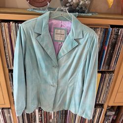 PRICE DROP: ANDREW MARC NY VTG NW/OT BUTTER-SOFT POLISHED IQUANA (exotic skin)LEATHER, Large, lined