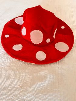 Red Mushroom Novelty Costume Hat