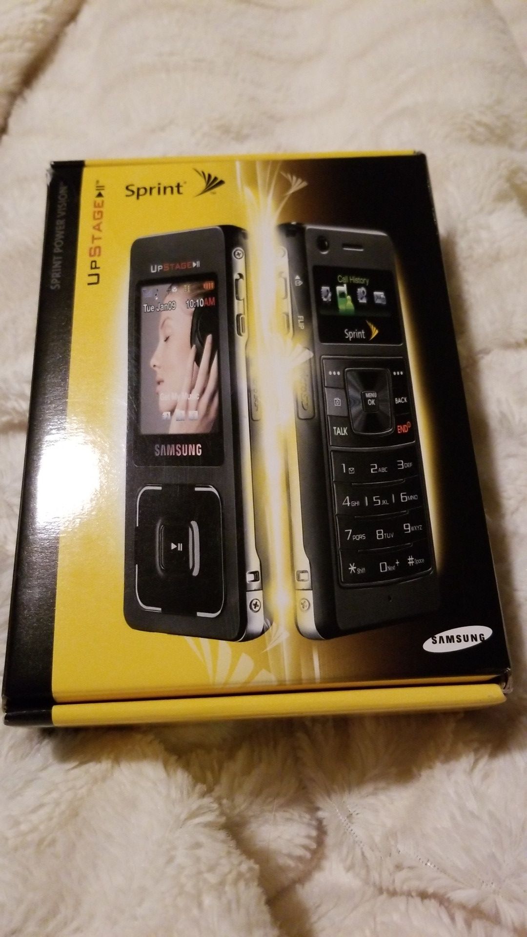 Sprint Samsung UpStage Black Cell Phone
