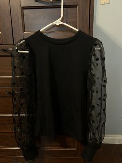 Black SHEIN Small Long Sleeve Blouse