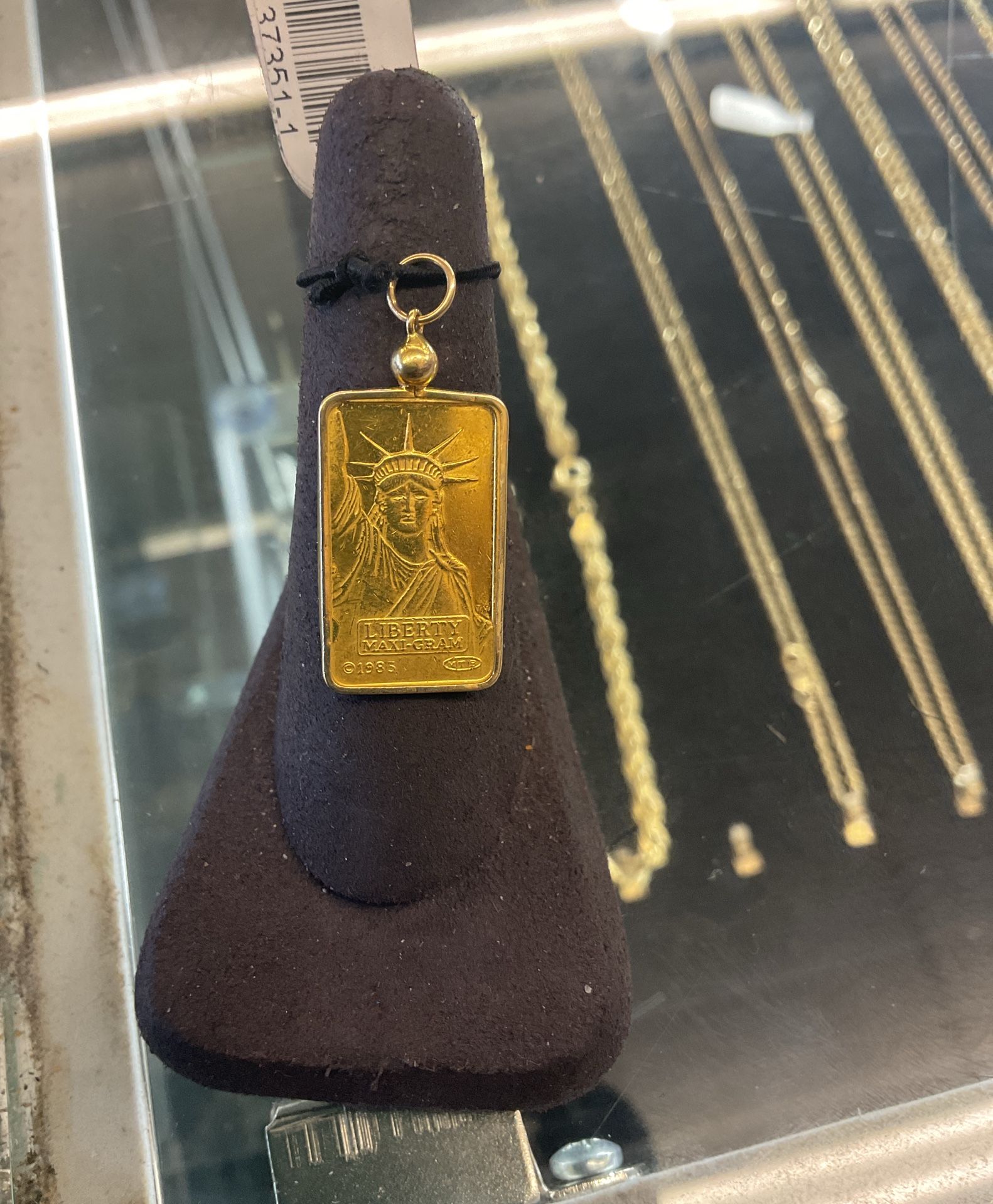 5gram Gold Bar Pendant 37351-1