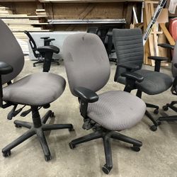 FREE – 4 Used Office Chairs (Functional, Mixed Condition).  Local Delivery Available.