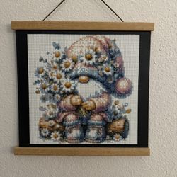Diamond Art Wall Hanging Gnome With Daisies