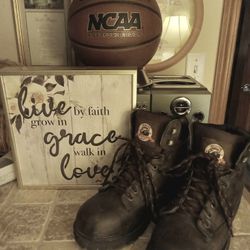 Brahma Men's Steel Toed Boots, Size 7.5